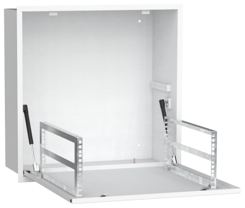 ITK LINEA R Шкаф встр. потол. 4U 600х600мм дв. мет. белый | код LR16-4U66-MF | ITK by IEK