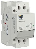 ARMAT Контактор модульный KMR 63А 24В AC/DC 2НО IEK | код AR-KMR20-063-20-024 | IEK