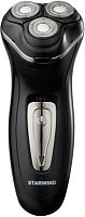 Бритва роторная Starwind SSH 4035 реж.эл.:3 питан.:аккум. черный/серебристый | код 1397054 | STARWIND