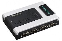 Сервер NPort 6450-T 4 Port Terminal Device Server, US Plug, 3 in 1, 10/100M Ethernet, 12-48 VDC, w/o adapter, без адаптера питания | код 00-06099271 | MOXA