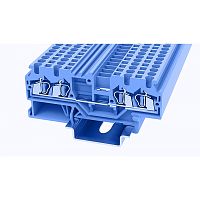 WS2.5-QU-01P-12-00Z(H), Клемма пружинная WS, 2.5 мм.кв., 4C, синий, шт | код 11030000187 | DEGSON