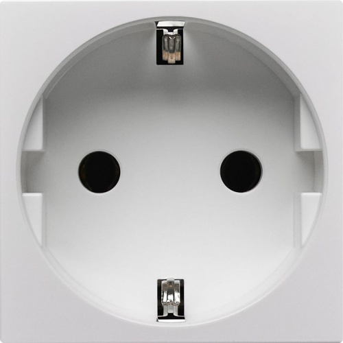 Розетка с заземлением - винтовые зажимы - без шторок 16А 250В - 90°- 2 модуля - белый | код 4521046 | Legrand фото 2