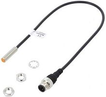 Датчик индуктивный, Sn=1.5мм, выход PNP NO, частота срабатывания 1500Гц, Uпит. 12…24V DC, цилиндрический корпус M8 (никелированная латунь) с кабелем 0.3м и разъёмом M12, монтаж заподлицо, IP67 | код PRW08-1.5DP | AUTONICS