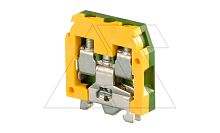 Клемма DR 4/6.Р (mini) для заземления, ж./зеленый | код 16049626 | Entrelec