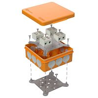 Коробка огнестойкая для о/п двухкомпонентная 60-0303-FR10.0-8 Е15-Е120 RAL2004 100х100х40 (16 шт/кор) Промрукав | код 60-0303-FR10.0-8 | ПРОМРУКАВ