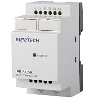 Программируемый логический контроллер PR-6AC-R, 110_240VAC, 4DI, 2RO, RTC, RS232, нерасширяемый | код PR-6AC-R | Rievtech