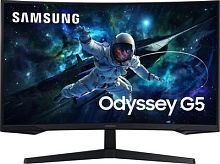 Монитор Samsung 27 Odyssey G5 S27CG550EI черный VA LED 1ms 16:9 HDMI матовая 300cd 178гр/178гр 2560x1440 165Hz FreeSync DP Quad 2K (1440p) USB 4.1кг | код 1990835 | SAMSUNG