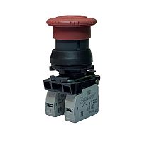 Выключатель Briswik КЕ 141/2м красный 1но+1нз Гриб с фикс IP66 УХЛ2 10А | код aZ-PG-6Ai-0221 | Briswik