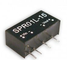 Источник питания DC-DC, 1Вт, вход 43.2...52.8В, стабил. выход 12В/84мА, изоляция 1000В DC, SIP7, 19.6х10.14х7.1мм., -25С…+71С | код SPR01O-12 | MeanWell