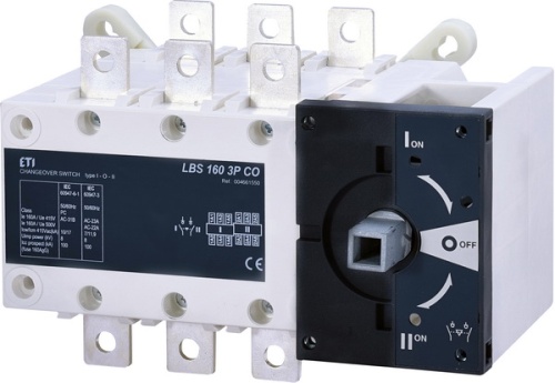 Переключатель нагрузки LBS CO 3P 160 (1-0-2, 160А) | код 004661550 | ETI