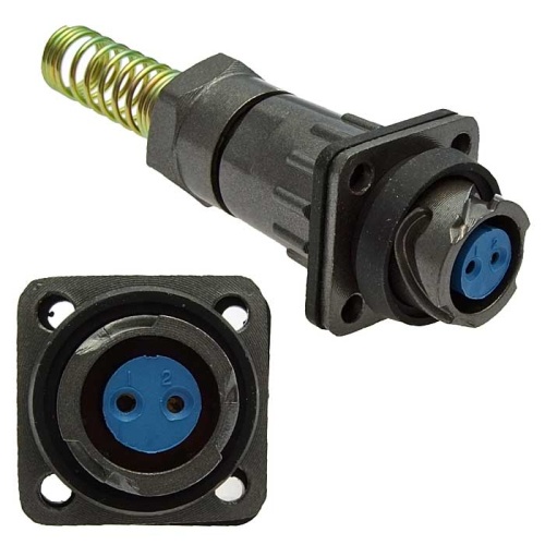 Разъём быстроразъёмный SZC FQ14-2pin ZPK-8, 2-х контактный | код 107071 | SZC