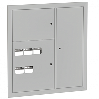 Щит этажный 5 кв. RAL9003 3 окна в ряд по гориз. (1000х950х160) EKF Basic | код mb28-v-5-r9003-1 | EKF