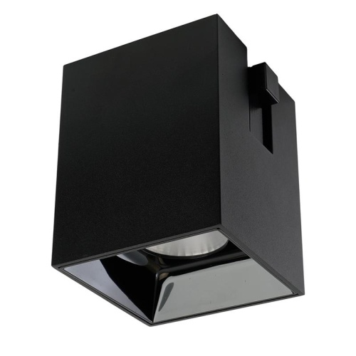 Светильник светодиодный трековый магнитный на шинопровод ДПО-12w 4000К 1080Лм 48v черный | код 51591 | Feron