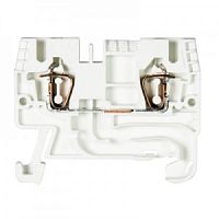 Проходная клемма, тип фиксации провода: пружинный, номинальное сечение: 2,5 мм кв., 24А, 800V, ширина: 5 мм, цвет: белый, тип монтажа: DIN 35 | код 56.703.0055.2 | Wieland