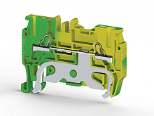336 460, Клеммник пруж. быстрозажимной (Push in), 3-хвыводной, 1,5 мм.кв., (земля), PYK1,5MET | код 0.0.0.3.36460 | KLEMSAN