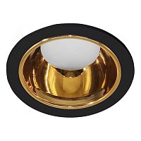 Светильник ДВО-13w G5.3 без лампы черный золото | код 51403 | Feron