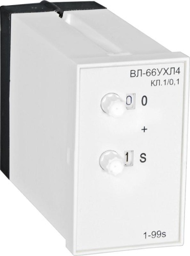 Реле времени ВЛ-66 УХЛ4 24В 0.1-9.9с задержка на вкл. ток контактов исполнит. реле 4А 1НО+1НЗ Реле и Автоматика A8011-76912202