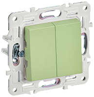 SKANDY Выключ. 2-кл. перекр. 10А SK-V06M мятн. IEK | код SK-V23-0-10-K06 | IEK
