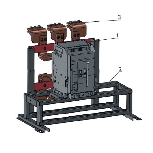 Блок замены автоматического выключателя-АВМ10СВ/НВ-OptiMat A-800-S1-3P-50-D-MR5.2-B-C2200-M2-P05-S2-06 КЭАЗ 377596 фото 2