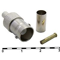 Разъём высокочастотный RUICHI BNC-C58J, обжимной | код 80446 | Ruichi