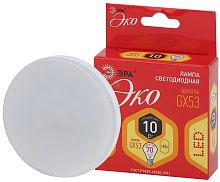 Лампа светодиодная ECO LED GX-10W-827-GX53 (диод, таблетка, 10Вт, тепл, GX53 (10/100/4800) | код Б0036543 | ЭРА