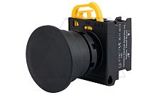 Кнопка грибовидная 40mm PB3E, черная, с фиксацией, без подсветки, 1NC, 6A 230VAC/24VDC, 22mm, IP65 | код PB3E-M4T0S01S00/K00 | АРТ