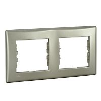 Рамка 2-место IP44 титан Sedna | код SDN5810368 | Systeme Electric