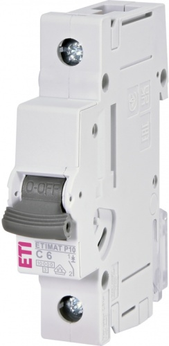 Авт. выключатель ETIMAT P10 1p C6 | код 1901027 | ETI Авт. выключатель ETIMAT P10 1p C6 | код 1901027 | ETI