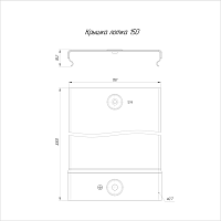 Крышка лотка 150х3000 (6 м/уп) | код PR16.0091 | Промрукав