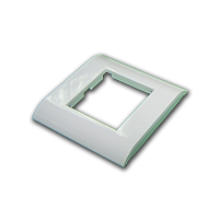 Пластиковая накладка на цоколь, 45х45, белая | код LAN-FR45x45-WH | LANMASTER