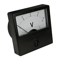 Вольтметр RUICHI М42301 20В (Аналог), щитовой | код 67552 | Ruichi