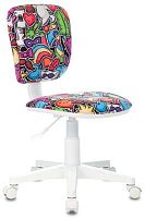 Кресло детское Бюрократ CH-W204NX мультиколор маскарад крестов. пластик пластик белый | код 1623360 | БЮРОКРАТ