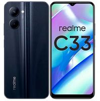 Смартфон Realme C33 128Gb 4Gb черный моноблок 3G 4G 6.5 1600x720 Android 12 50Mpix 802.11 a/b/g/n/ac NFC GPS GSM900/1800 GSM1900 TouchSc | код 1868537 | REALME