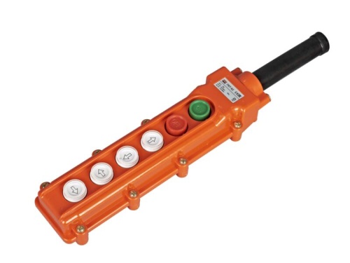 Пульт кнопочный ПКТ-62ПС. кнопки Пуск с фиксацией. Стоп. вверх. вниз. влево. вправо. IP54 HLT | код 085-12-05 | HLT