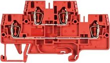 3-х этажная клемма, тип фиксации провода: пружинный, номинальное сечение: 2,5 мм кв., 20A, 500V, ширина: 5 мм, цвет: красный, тип монтажа: DIN 35 | код 99.500.7938.1 | Wieland