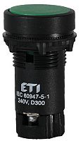 Кнопка утопленная с НО+НЗ контактом TN12C2 (зеленый) | код 004770066 | ETI