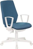 Кресло Бюрократ CH-W545 синий 38-415 крестов. пластик пластик белый | код 1409523 | БЮРОКРАТ