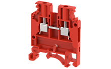 Клемма проходная винтовая 4 мм2, на 4 подключения, желтая KUT4-2X2(Y) | код 1102060004 | Elmex