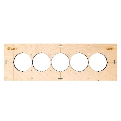 Шаблон для подрозетников c 5 отв, диам, 68 мм Expert | код sh-d68-5 | EKF фото 3