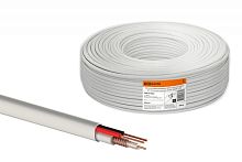 Кабель для видеонаблюдения КВК-В-2 2х0.5 мм (200м) для внутренней прокладки белый VISION ТРТС | код SQ0123-0001 | РЭМЗ ТМ