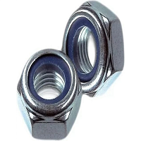 Гайка DIN 985 М10 самоконтрящаяся класс прочности 6 покрытие цинк | код DIN985-М10 | Крепдил