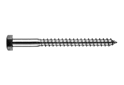 Сантехнический шуруп 12х300 DIN 571 глухарь цинк (100 шт/уп) Промрукав | код PR08.9796 | ПРОМРУКАВ