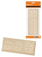 Накладка на бревно деревянная универсальная НБУ 1Пх3 92х243 мм, береза TDM | код SQ1821-0420 | TDM