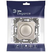 Светорегулятор поворотно-нажимной, 400ВА 230В, Эра Elegance, шампань,14-4101-04 | код Б0034342 | ЭРА
