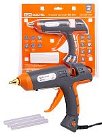 Клеевой пистолет КП-150, 11,3 мм, подставка, терморегулятор, шнур 1,5 м, 150 Вт, Т=220 С Алмаз TDM | код SQ1024-0104 | TDM