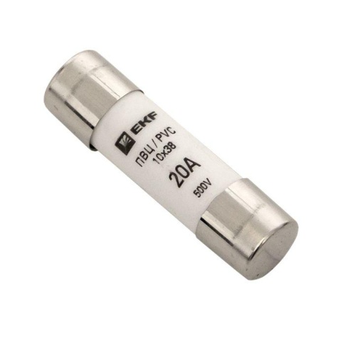 Плавкая вставка цилиндрическая ПВЦ (10х38) 20А PROxima | код pvc-10x38-20 | EKF Плавкая вставка цилиндрическая ПВЦ (10х38) 20А PROxima | код pvc-10x38-20 | EKF