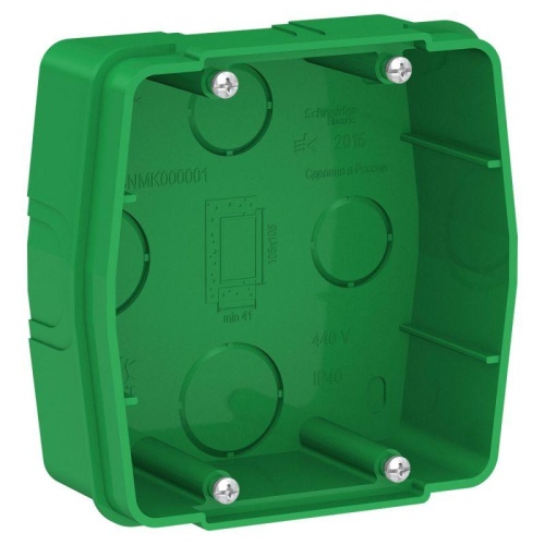 Коробка монтажная СП BLANCA для силовых розеток зел. | код. BLNMK000001 | Schneider Electric