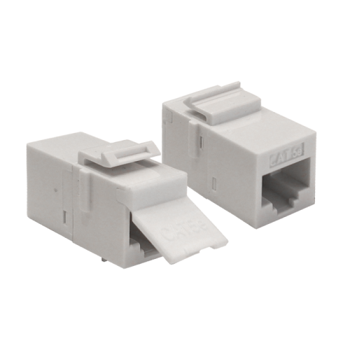 Повторитель портов RJ-45, неэкранированный, кат.5E, формата Keystone, белый | код LAN-KCP45U5E-WH | LANMASTER