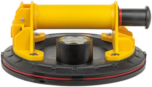 Стеклодомкрат Профи усиленный одинарный, пластиковый корпус, манометр, грузопоъемность 200 кг | код 16943 | FIT фото 2