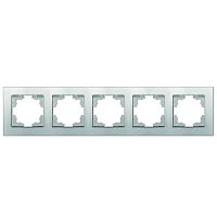 Рамка 5-м Афина универс. серебр. | код A1042-S | Universal